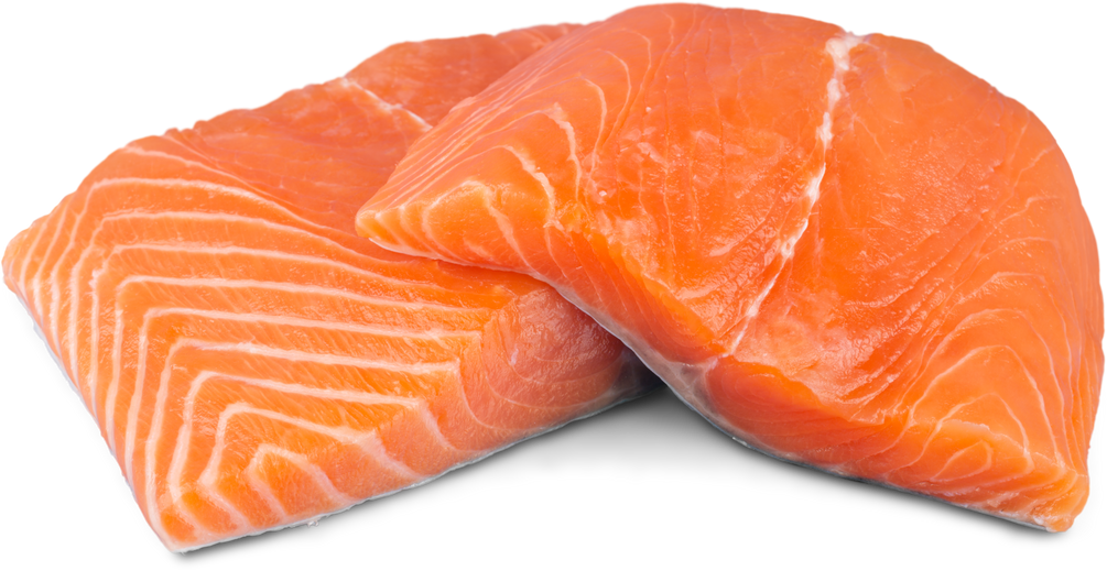 Raw Cuts of Salmon 